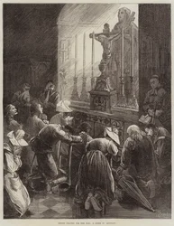 Vor dem Aufbruch in den Krieg, eine Szene in der Bretagne